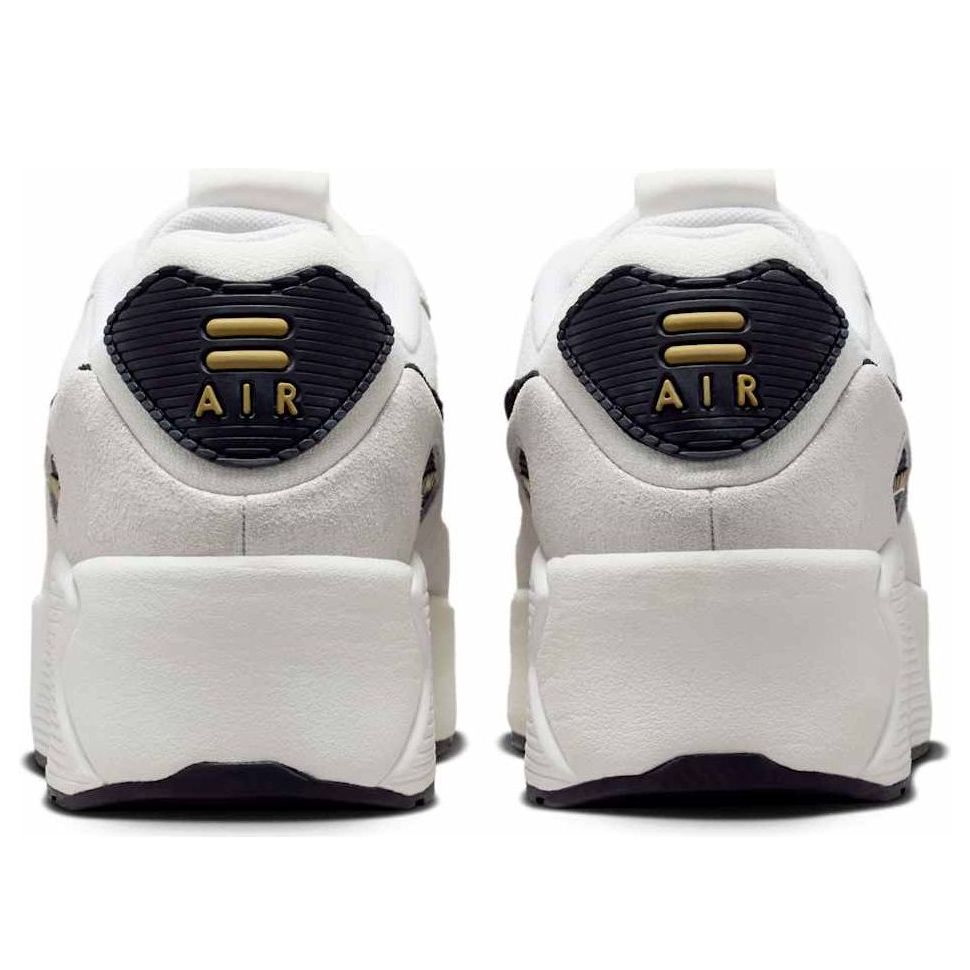 (WMNS) Nike Air Max 90 LV8 'White Metallic Gold Black' HQ3497-100