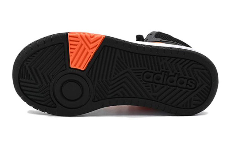 (GS) adidas Hoops 3.0 Mid Shoes 'Black Grey Orange' HQ4492