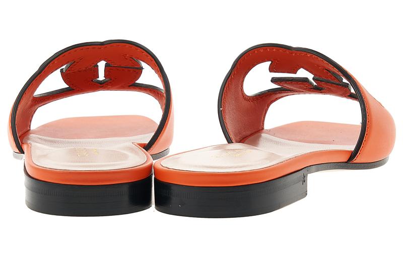 (WMNS) Gucci Interlocking G Cut-Out Slide Sandal 'Orange Leather' 694451-US000-7519