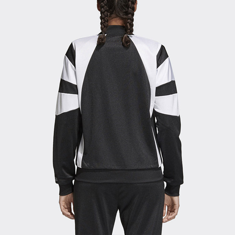 (WMNS) adidas originals Casual Colorblock Sports Jacket Black CD6888