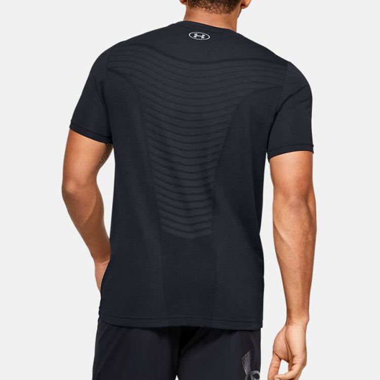 Men's Under Armour Seamless Wave Short Sleeve Black 1351450-001