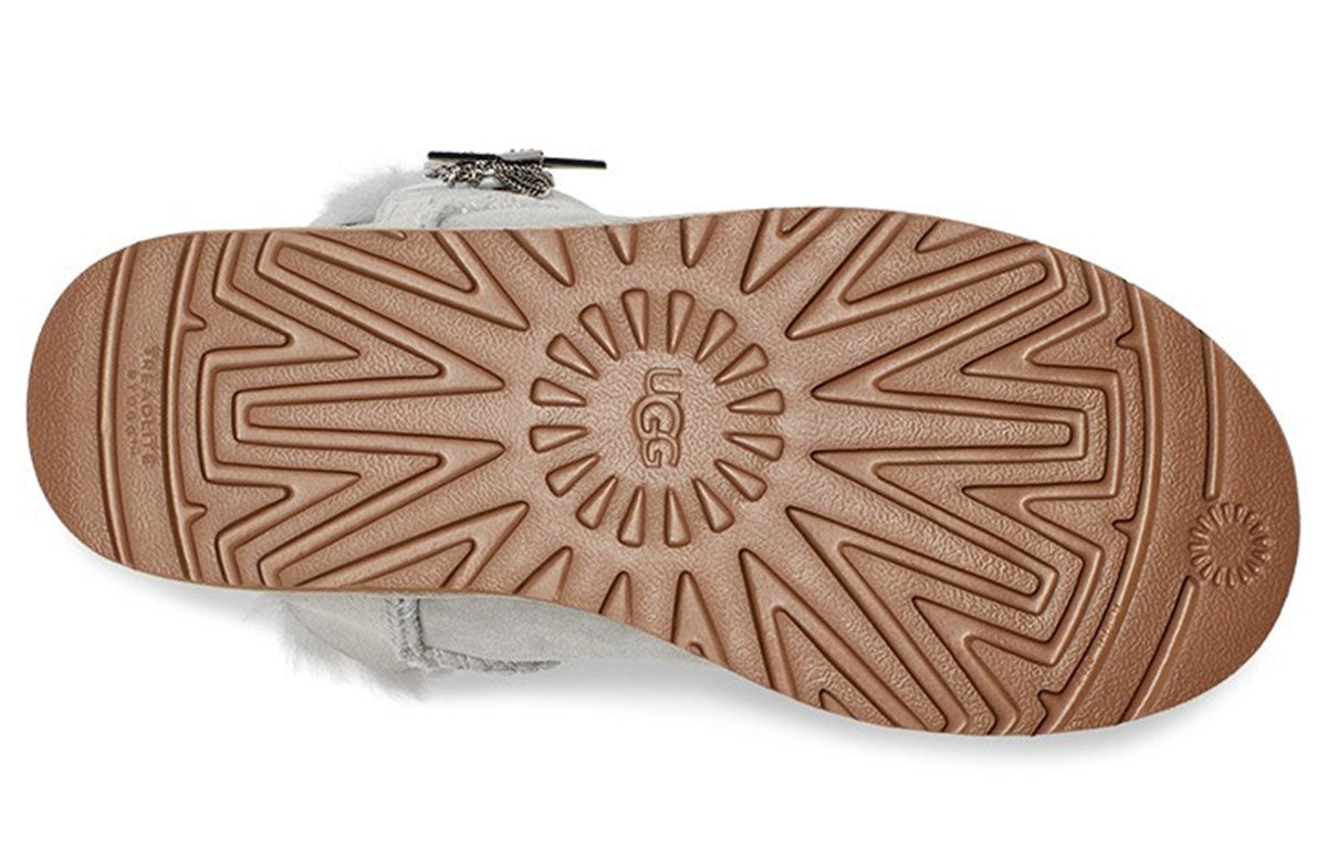 (WMNS) UGG Mini Bailey Star Gray White 1108930-GRV