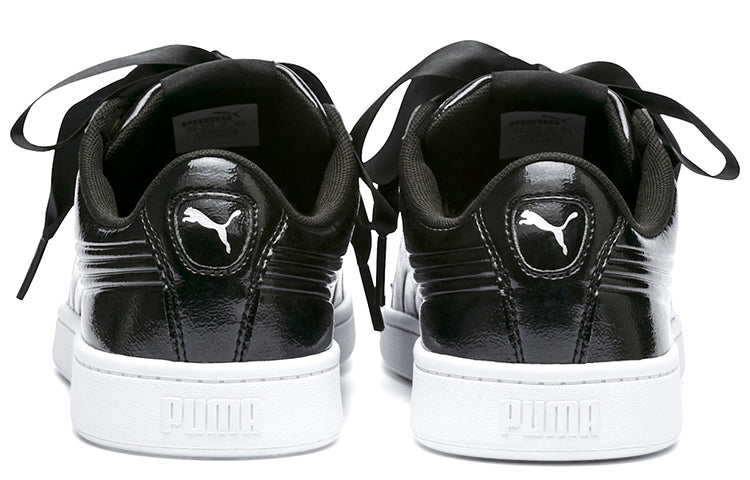 (WMNS) PUMA Vikky v2 Ribbon 'Black Silver' 369727-01