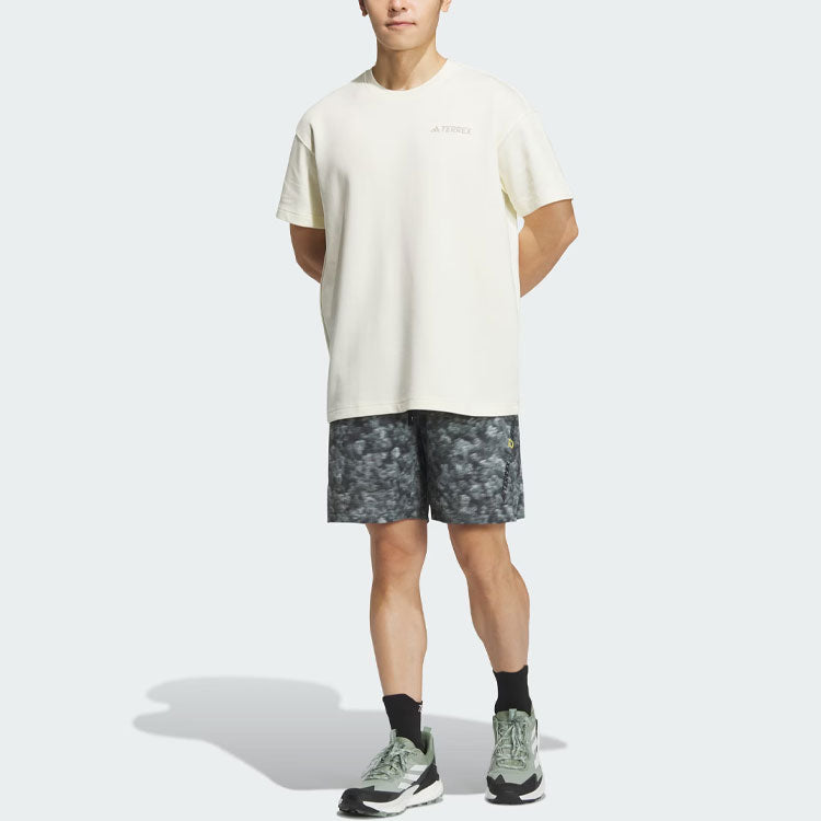 adidas National Geographic AEROREADY Graphic Tee Asia Sizing 'Beige' IS9514