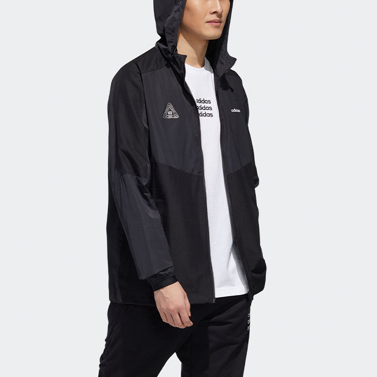 adidas neo MENS Casual Sport Hooded Jacket Black GJ8953