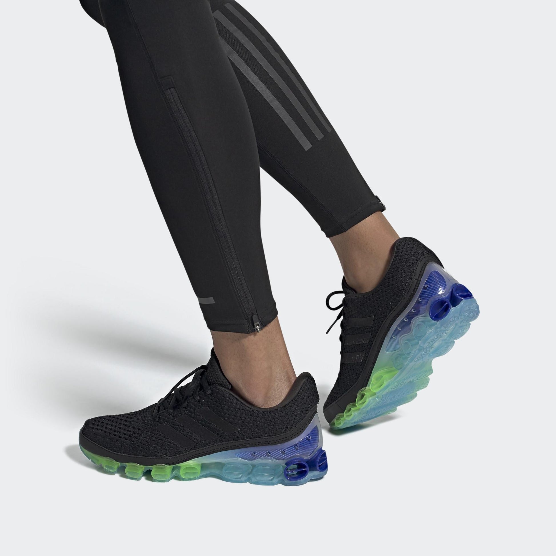 adidas Microbounce Black Green Blue FX7696