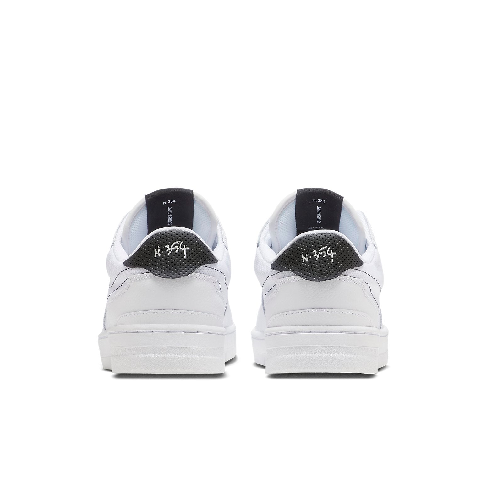 Nike Squash-Type Low Tops Casual Skateboarding Shoes White Black CT2922-100