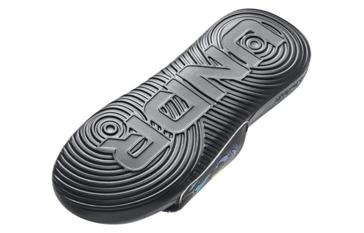 (WMNS) Under Armour Ansa Graphic Slides 'Black Marble' 3024436-010