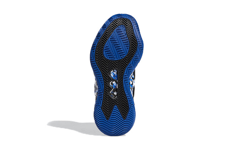 (GS) adidas Deep Threat J Black/Blue FW8530