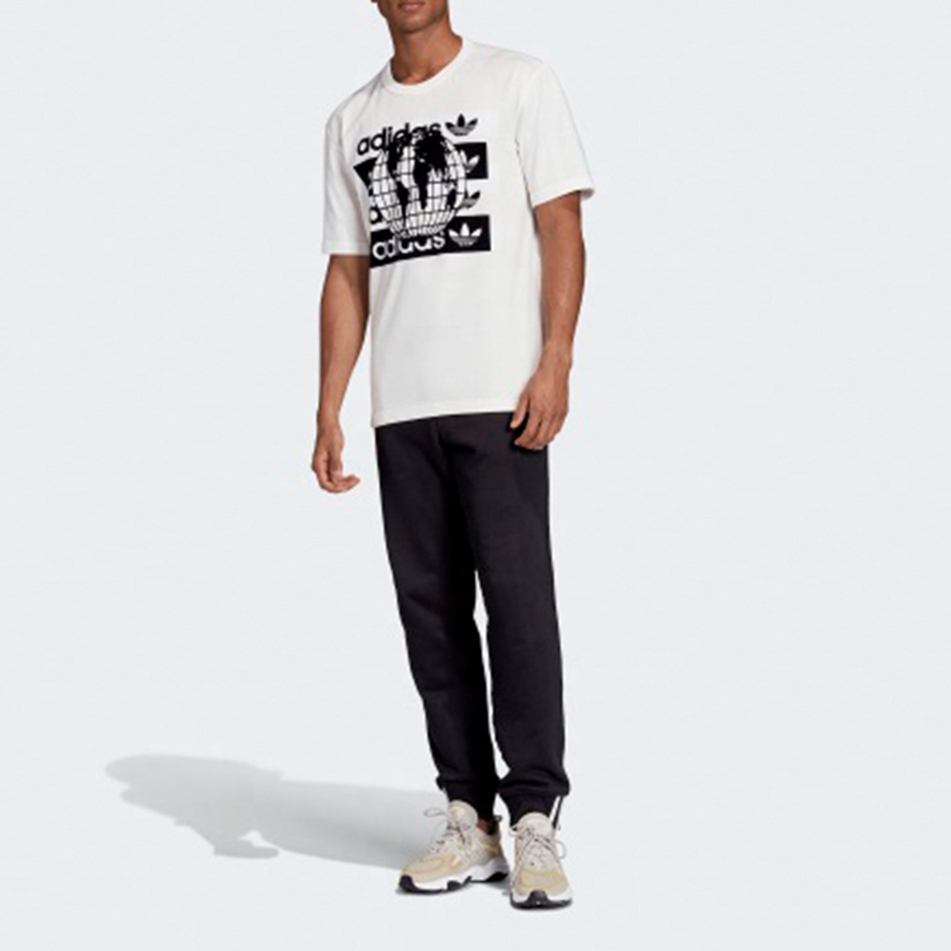 adidas originals Msg Ss Tee Earth Logo Short Sleeve White FM2256