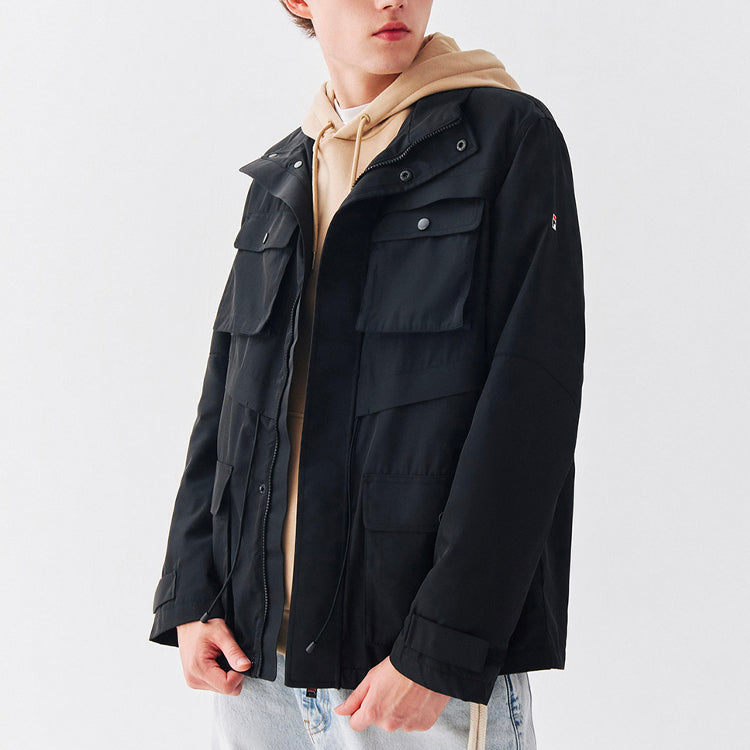 FILA Casual Sports Cargo Woven Jacket Black F51M048701F-BK