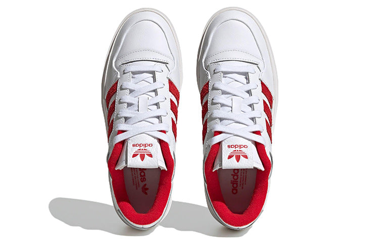 (WMNS) adidas Forum Bonega 'Allover Debossed Trefoils - White Scarlet' IG9678