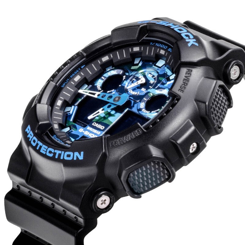CASIO G-Shock Analog-Digital 'Black Blue' GA-100CB-1A