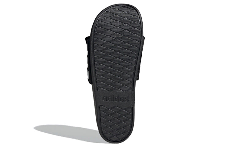 adidas neo Adilette Comfort Adj Yellow Crossover Black White Unisex Slippers 'Black White' FY3037