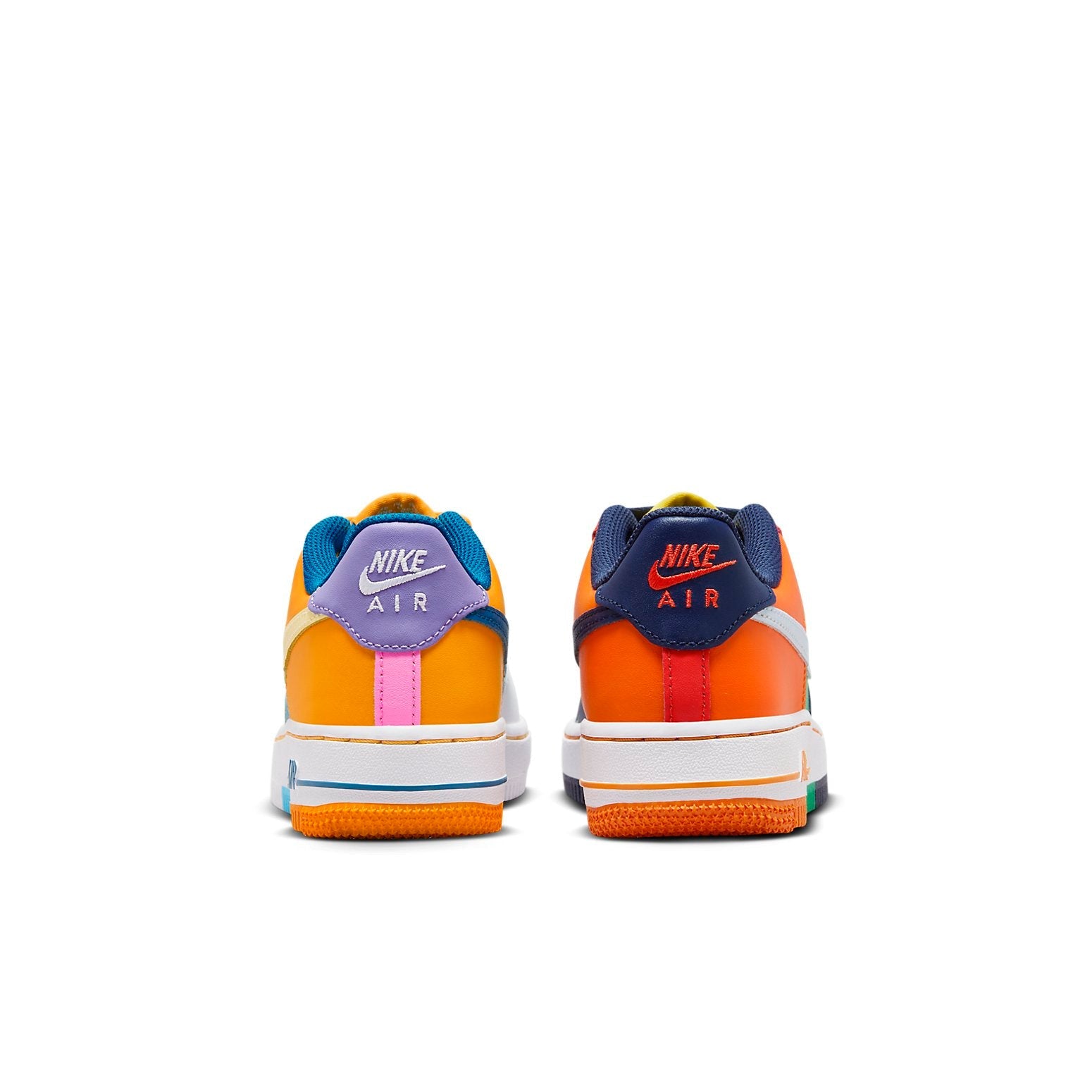 (GS) Nike Air Force 1 Low 'Multi Color Orange Blue' FQ8368-902