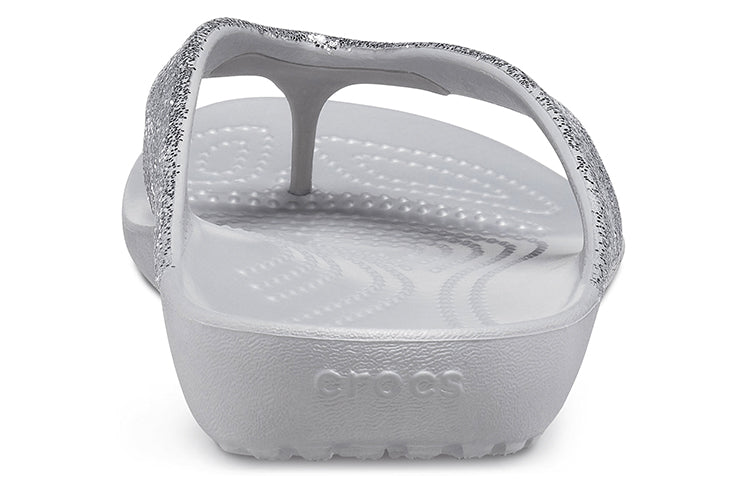 Crocs Kadee II Minimalistic Cozy Sports Slippers Unisex Silver 207314-040