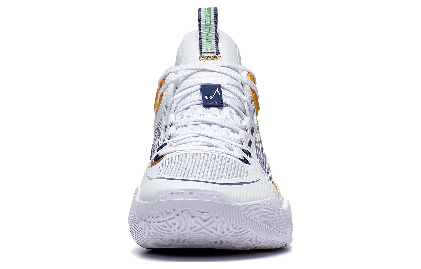 Li-Ning Sonic 10 Ultra Mid 'White Purple Yellow' ABAS145-4