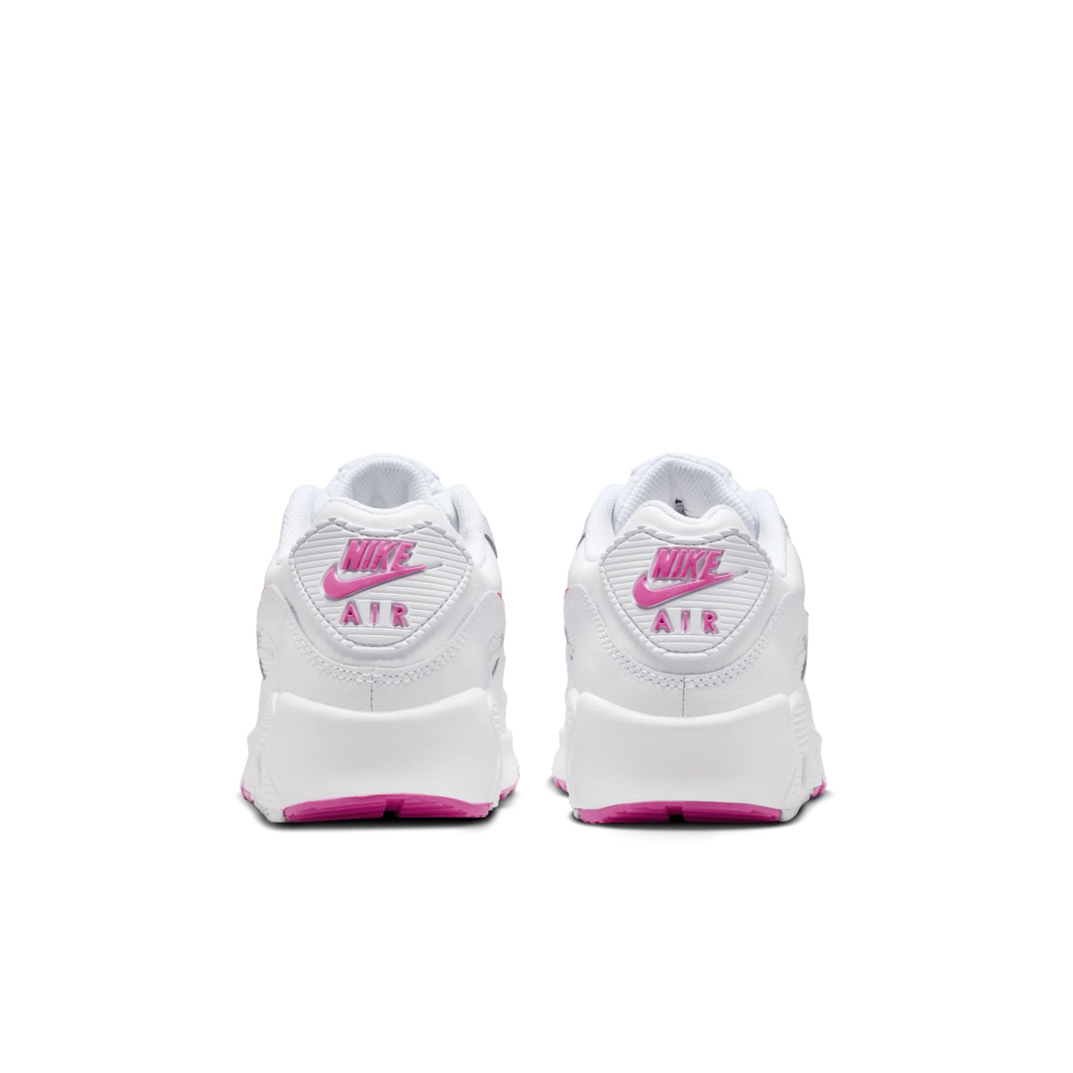 (GS) Nike Air Max 90 'White Laser Fuchsia' HF6358-101