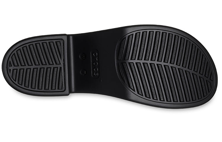 (WMNS) Crocs Brooklyn Slide Heels 'Black' 209408-060