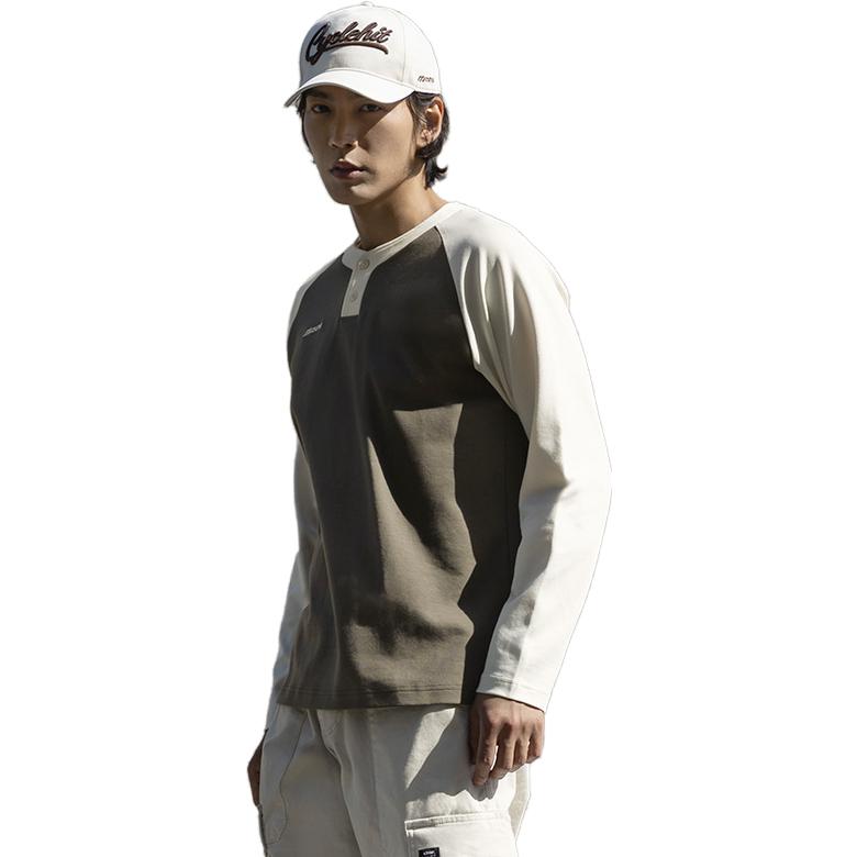 Mizuno Heritage Long Sleeve Shirt 'Beige' D2CA34H1