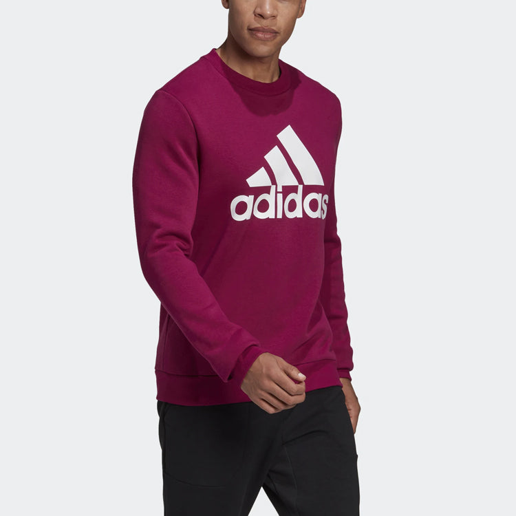 adidas Velvet Warm Sport Round Collar Men's Purple FR6613