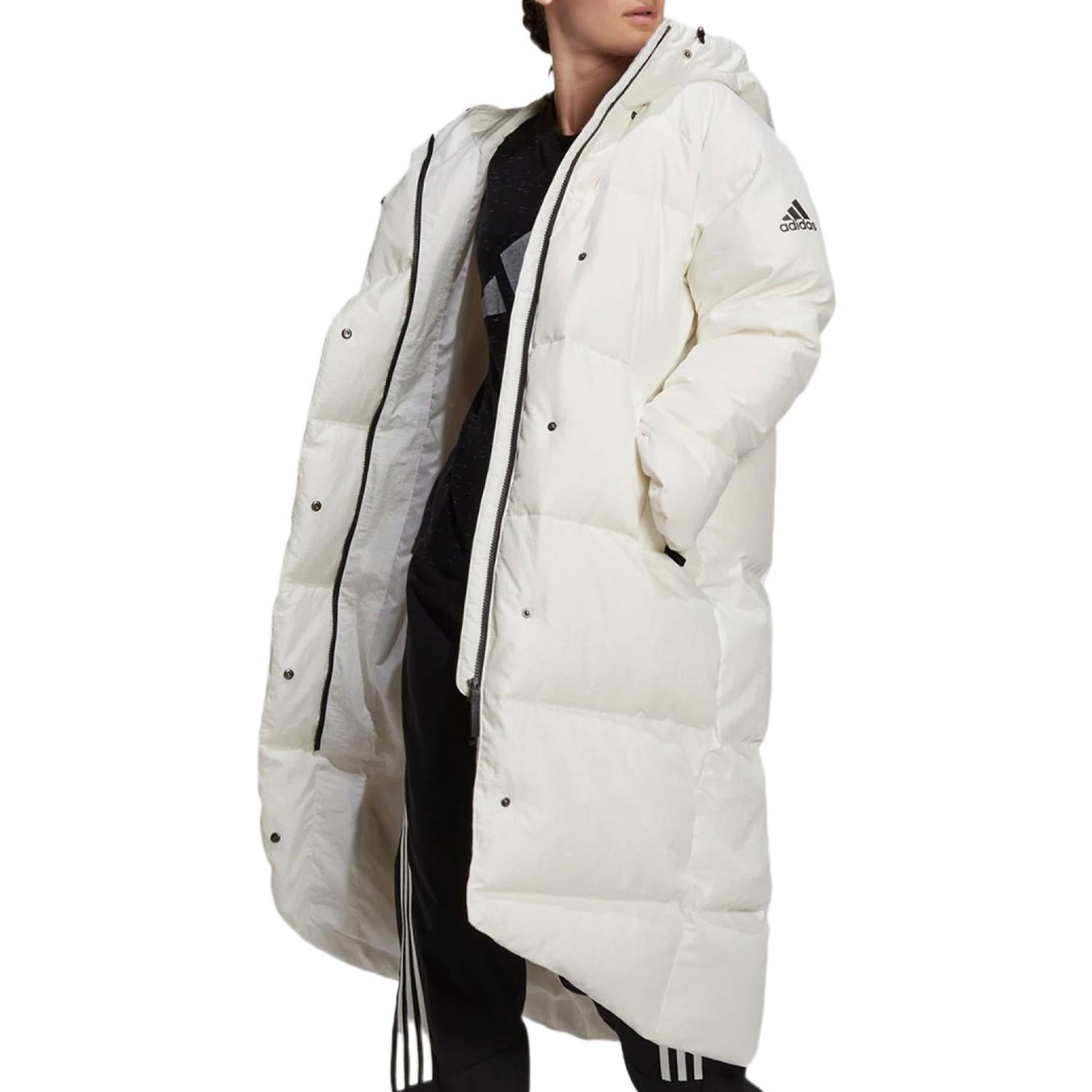 (WMNS) adidas Big Baffle Jacket Asia Sizing 'White' GQ2509