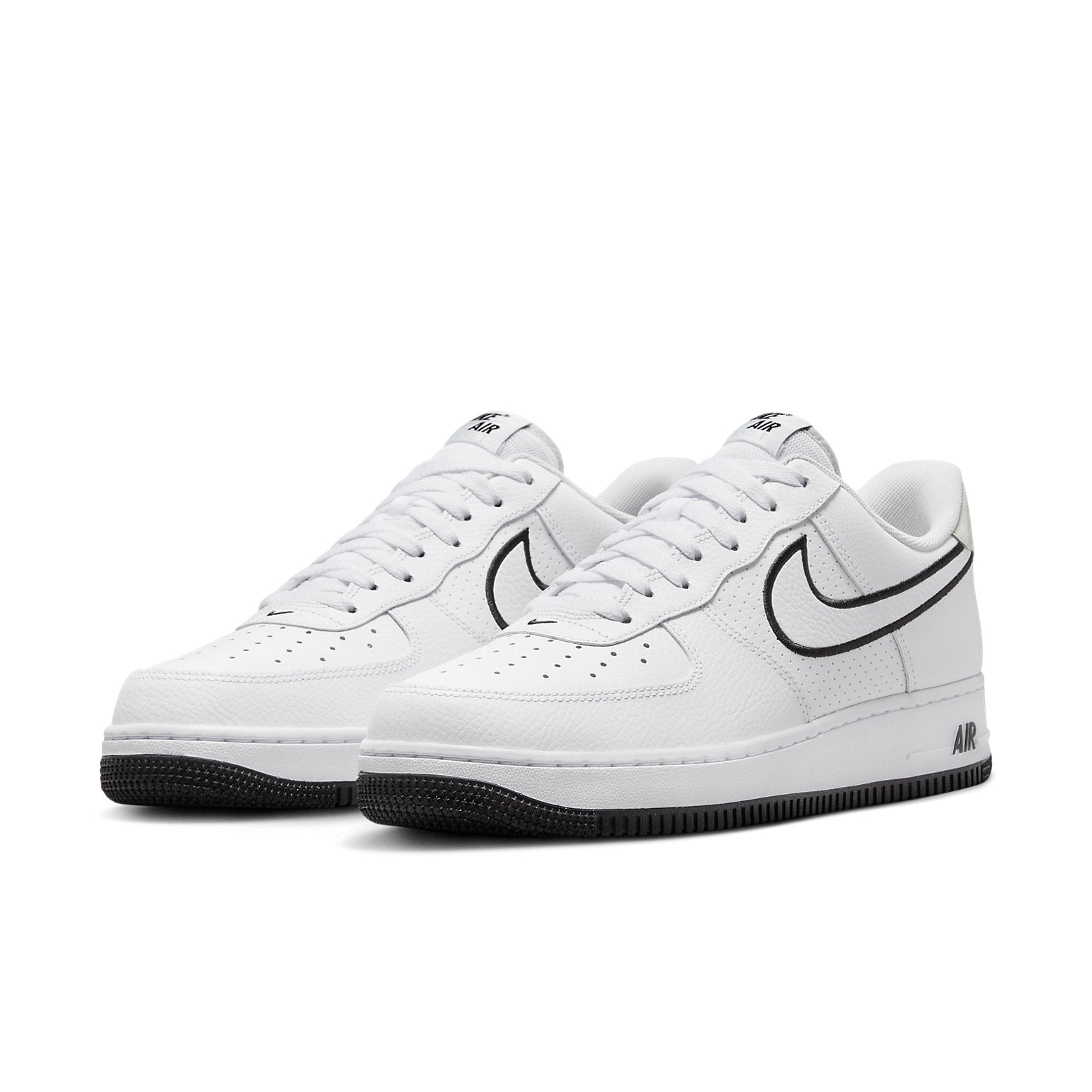 Nike Air Force 1 '07 'Embroidered Swoosh - White Black' FJ4211-100