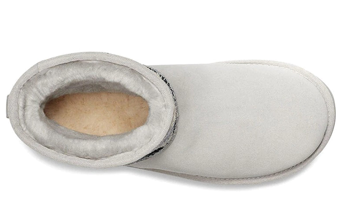 (WMNS) UGG Classic Mini Sequin Stars 'Grey White' 1109441-GRV