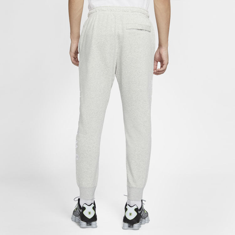 Nike Sportswear Swoosh Logo Slim Fit Bundle Feet Sports Long Pants Gray CU3932-050