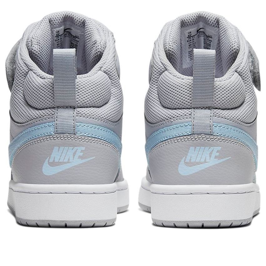 (GS) Nike Court Borough Mid 2 EP 'Grey Celestine Blue' CQ4578-001