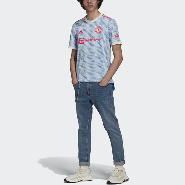 adidas Manchester United 21/22 Away Authentic Jersey 'Cloud White' GM4622