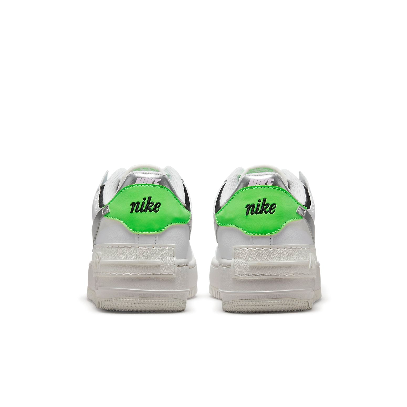 (WMNS) Nike Air Force 1 Shadow 'White Black Metallic Silver' DN8006-100