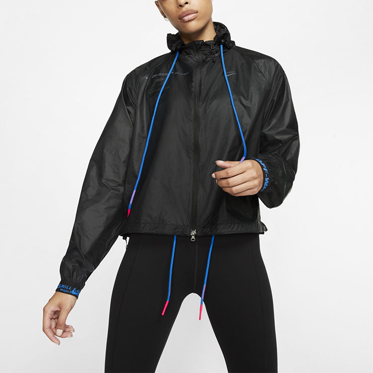 (WMNS) Nike x Off-White Jacket 'Black Blue' BV8039-010