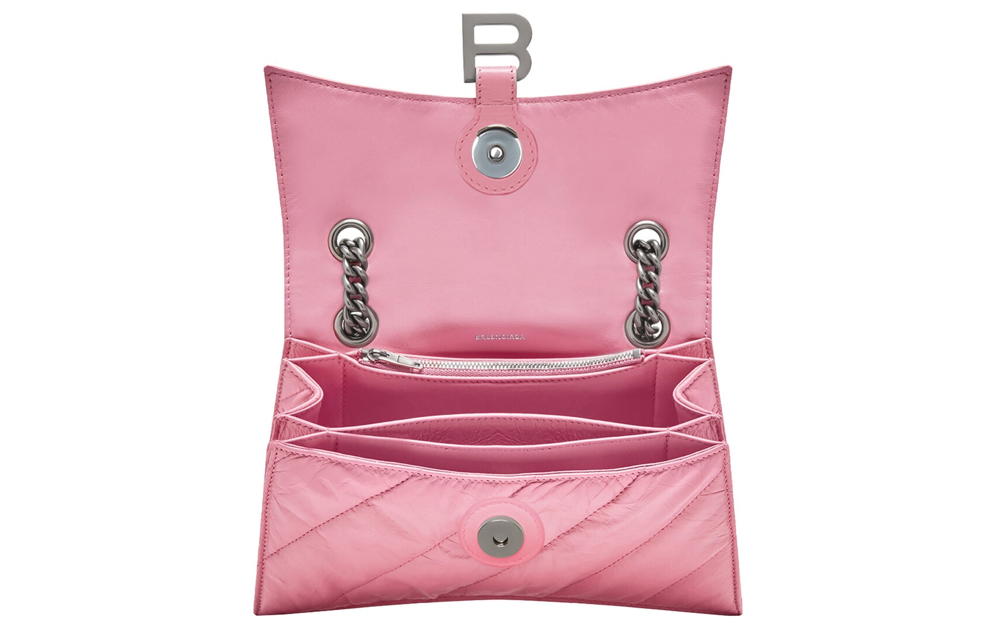 (WMNS) Balenciaga Crush Small Chain Bag Quilted 'Pink' 716351210J05812