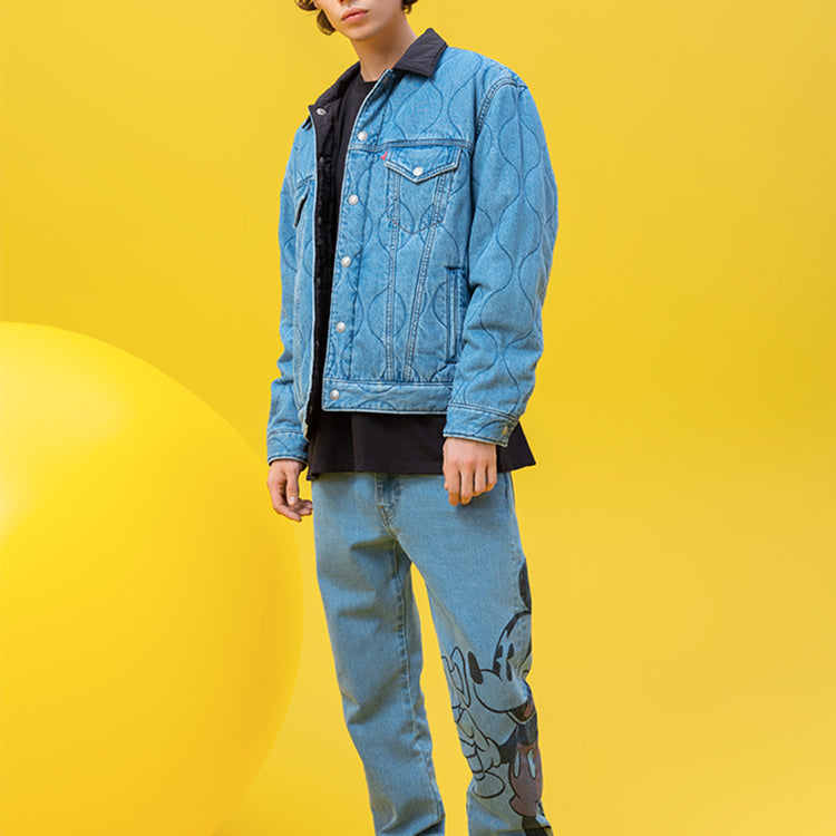 Levis X Disney Unisex Double-sided Denim Jacket Denim-Color A0609-0001