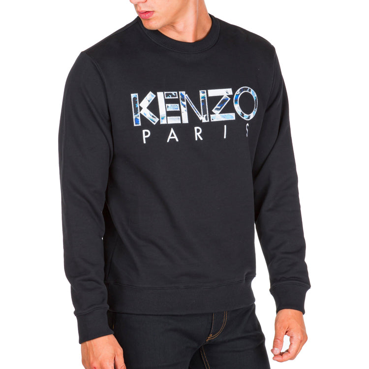 Men's KENZO Alphabet Round Neck Pullover Black F965SW0004MD-99