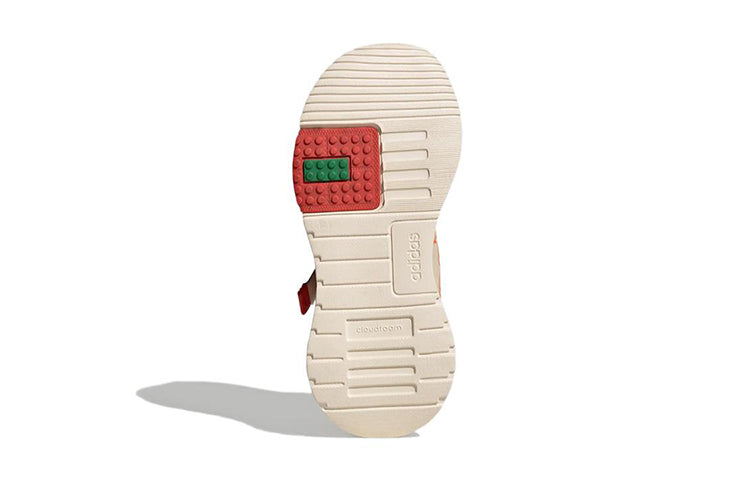 (PS) adidas LEGO x Racer TR Little Kid 'Ecru Tint Bahia Orange' GW4000