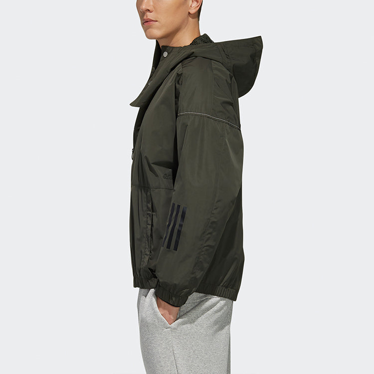 adidas M S2S WV CL JKT hooded track Jacket Brown ED1930