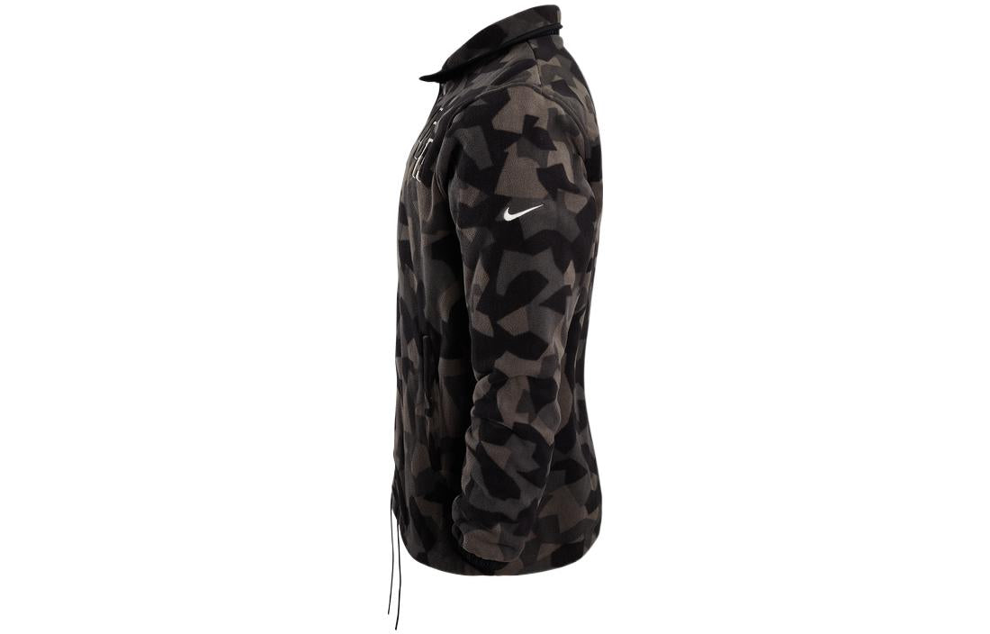 Nike NBA Logo Back Letters Zipped Jacket 'NBA Black' DR2331-010