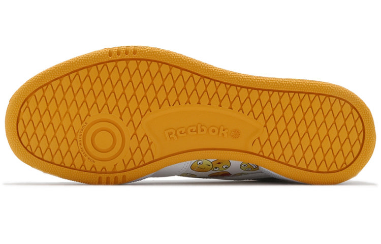 Reebok Club C 85 White Yellow Smiling Face Unisex S29074