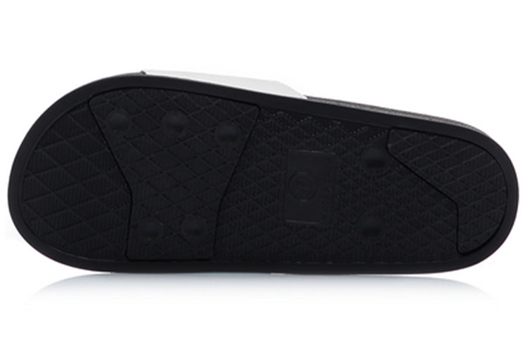 (WMNS) Li-Ning Lightweight Stylish Slippers 'Black White' AGAP012-7