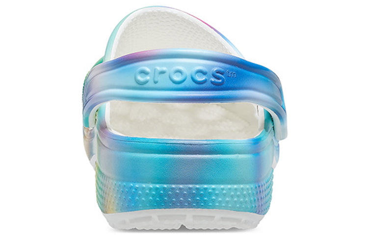 Crocs Colorful Crocs Beach Unisex Multi-Color White Sandals 207556-94S