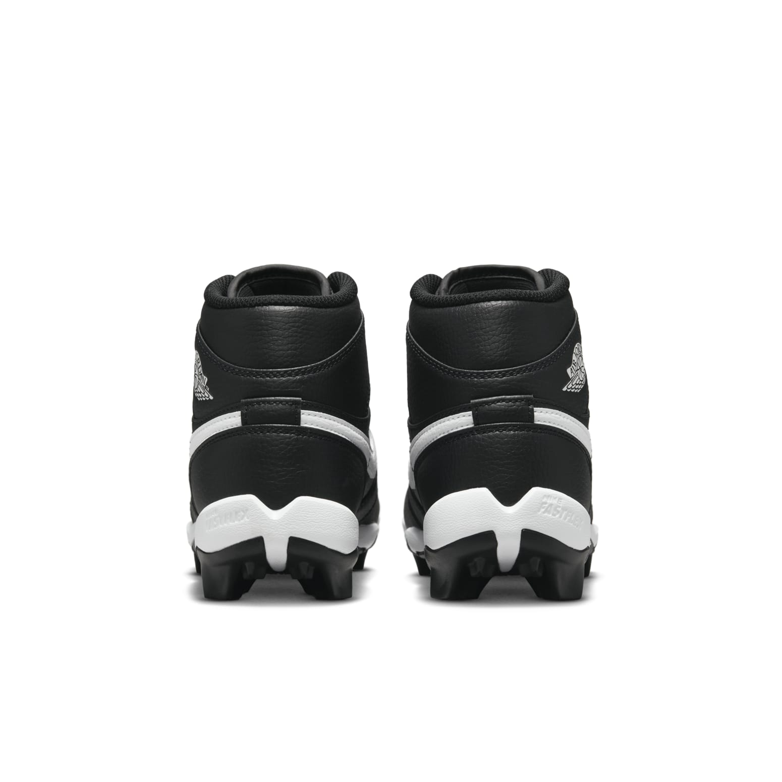(GS) Air Jordan 1 Mid Cleat 'Black White' HF6883-001