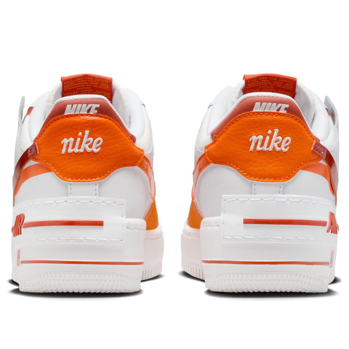 (WMNS) Nike Air Force 1 Shadow 'White Bright Ceramic Dark Russet' CI0919-124
