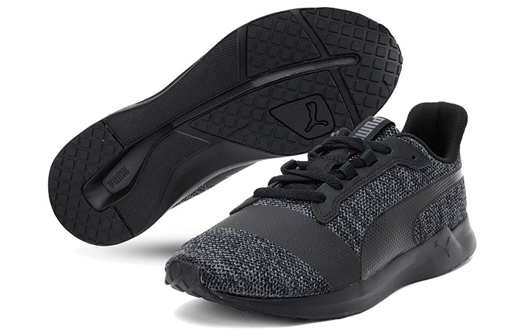 (WMNS) PUMA Flex Xt Actv Knit Low Running Shoes Black 191589-01