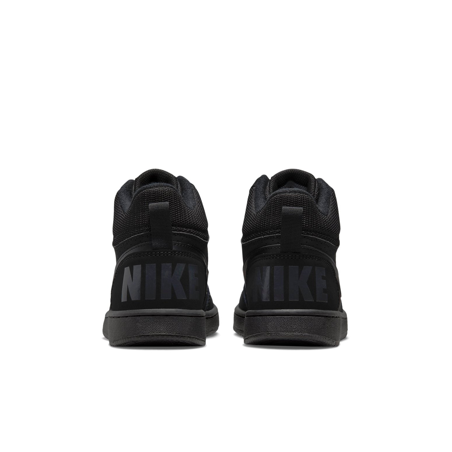 (GS) Nike Court Borough Mid 'Triple Black' 839977-001