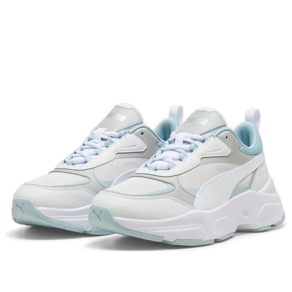 (WMNS) PUMA Cassia 'Grey White Turquoise' 384647-20