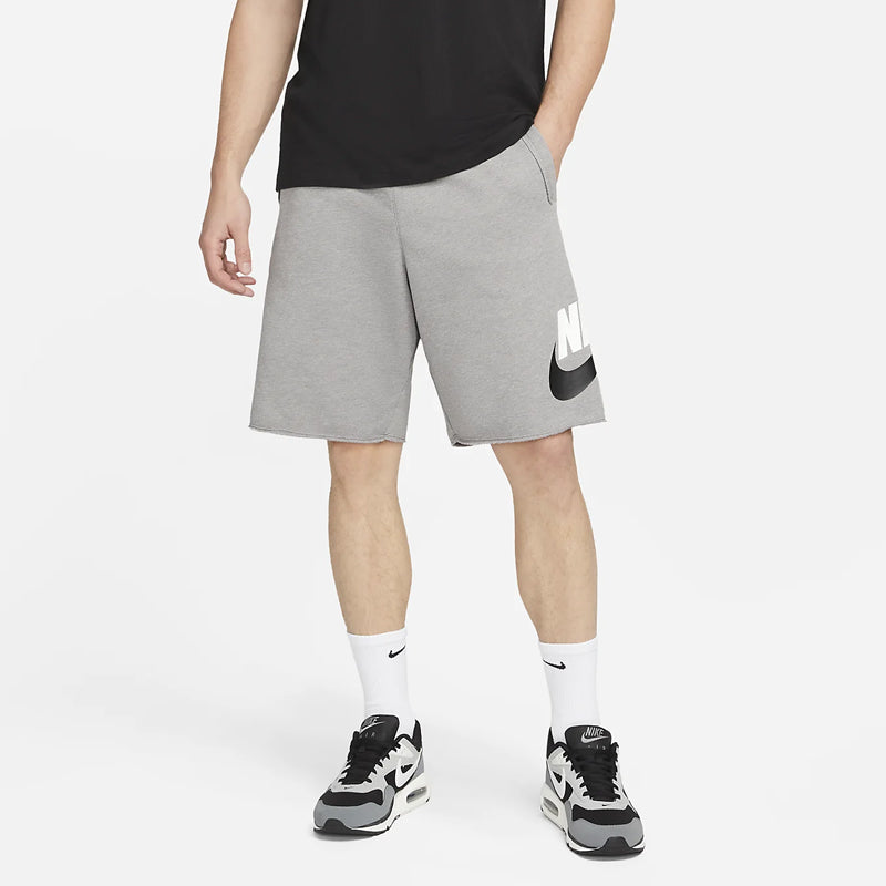 Men's Nike Lacing Breathable Logo Sports Shorts Gray DM6817-029