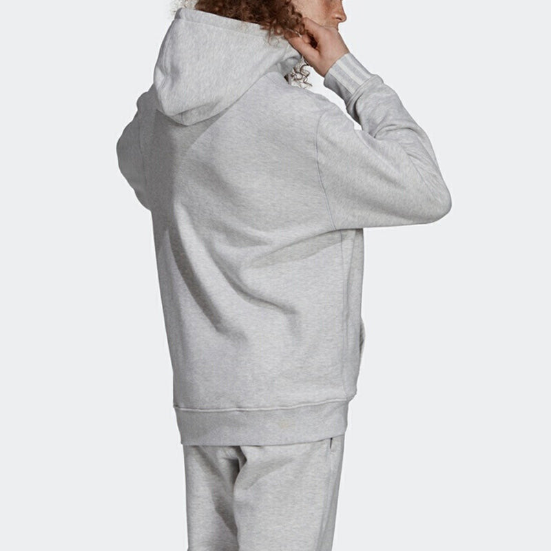 adidas originals Casual Sports Solid Color hooded Pullover Gray EJ7423
