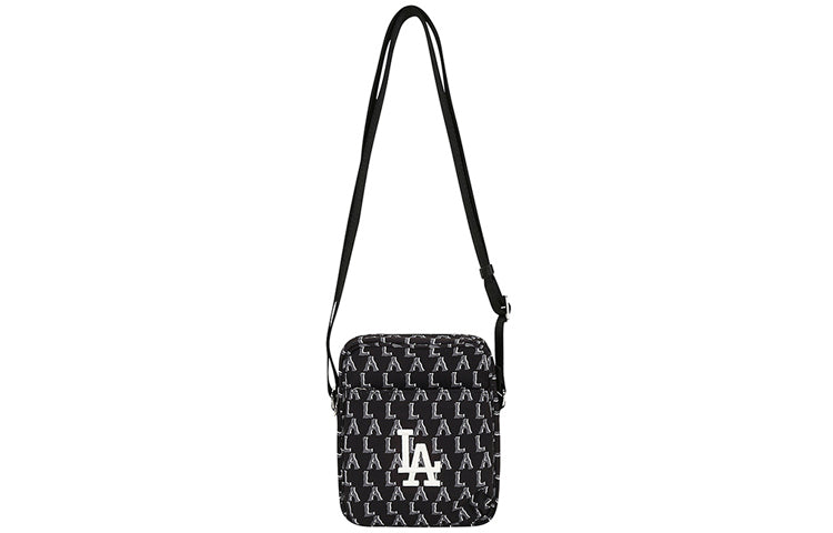 MLB Monogram Series LA Los Angeles Dodgers Mini Messenger Bag Black 32BGD2011-07L